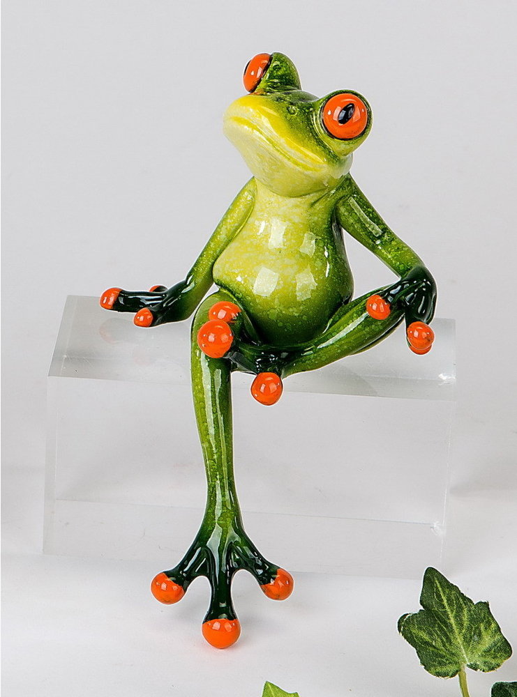 Frosch Revolverheld Cowboy Lurch Gecko Deko Tier Western Figur Skulptur König 