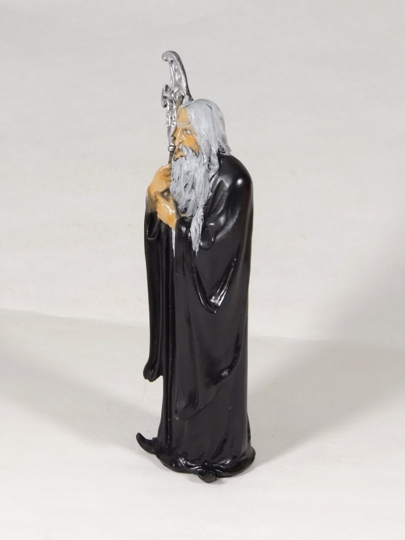 Merlin mit Stab Zauberer Magier Gothic Mystik Fantasy Deko Figur Skulptur Hexe 