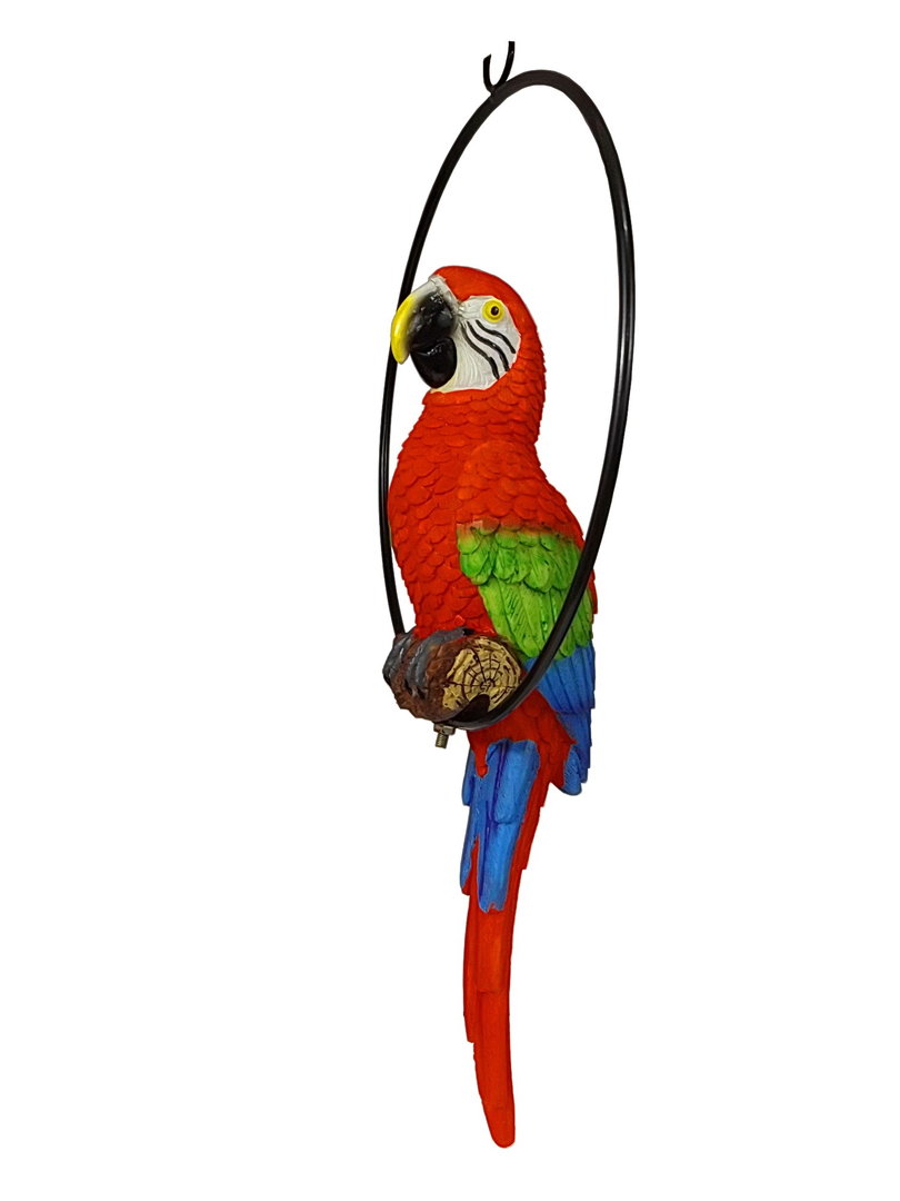 Wellensittich Sittich Papagei Kakadu Ara Deko Garten Vogel Eule Figur Skulptur