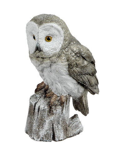 Eule Uhu Schleiereule Kauz Tierfigur Skulptur Deko Baum Garten Tier Vogel Figur 