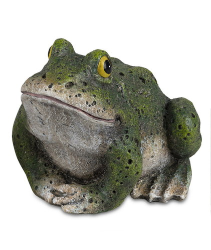 Frosch Büste Kopf  Deko Garten Tier Figur Skulptur Gecko Froschkönig Teichfigur 